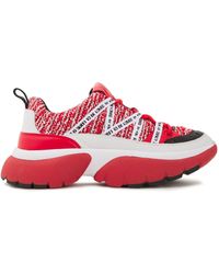 Maje W20 Urban Tweed Trainers - Red