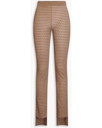 Rosetta Getty - Printed Stretch-jersey Slim-leg Pants - Lyst
