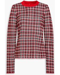 JW Anderson - Metallic Houndstooth Jacquard-Knit Sweater - Lyst