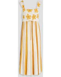 Hayley Menzies - Sunray Jacquard-knit Linen-blend Midi Dress - Lyst