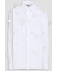 Coperni - Embellished Cotton-poplin Shirt - Lyst