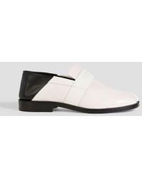 Maison Margiela - Tabi Split-toe Smooth And Glossed-leather Collapsible-heel Loafers - Lyst