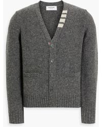 Thom Browne - Striped Wool And Mohair-Blend Cardigan - Lyst