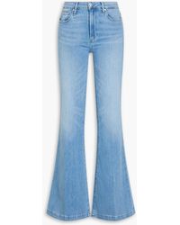 PAIGE - Genevieve Mid-rise Flared Jeans - Lyst