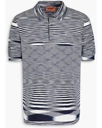 Missoni - Space-dyed Cotton-jersey Polo Shirt - Lyst