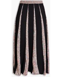 Boutique Moschino - Space-dyed Ribbed-knit Midi Skirt - Lyst