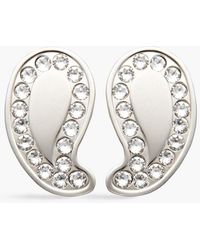 Etro - Silver-tone Crystal Earrings - Lyst