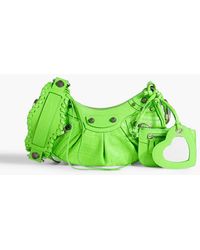 Balenciaga - Le Cagole Xs Croc-effect Leather Shoulder Bag - Lyst