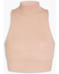 Jonathan Simkhai - Harlee Cropped Knitted Top - Lyst