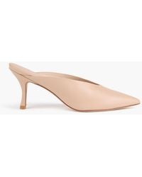 Stuart Weitzman - Lula Leather Mules - Lyst