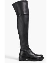 Tory Burch - Utility Lug Leather Over-the-knee Boots - Lyst