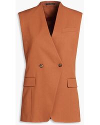 Paul Smith - Double-breasted Wool-blend Vest - Lyst