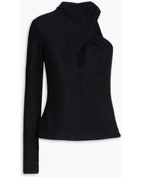 Nicholas - Oriana One-sleeve Cutout Metallic Jersey Top - Lyst