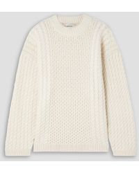 Holzweiler - Deja Cable-knit Wool-blend Sweater - Lyst