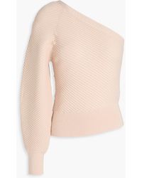IRO - One-Sleeve Ribbed-Knit Top - Lyst