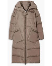 Ganni - Oversized Quilted Shell Coat - Lyst