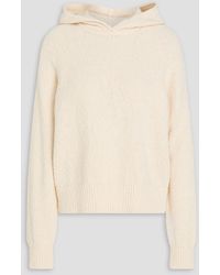 Theory - Bouclé-knit Cotton-blend Hoodie - Lyst