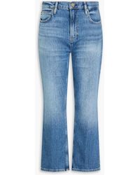 FRAME - The 70s crop boot hoch sitzende cropped bootcut-jeans - Lyst