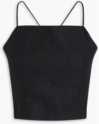 Mara Hoffman - Carrie cropped oberteil aus hanf - Lyst