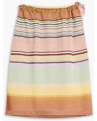 Zimmermann - Metallic Striped Knitted Top - Lyst