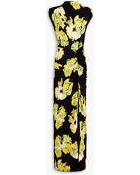 Diane von Furstenberg - Apollo Dress In Huge Painted Blossom Couch - Lyst