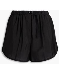 Sandro - Wilfred shorts aus crêpe mit falten - Lyst