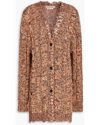 Marni - Marled Cotton And Wool-Blend Cardigan - Lyst
