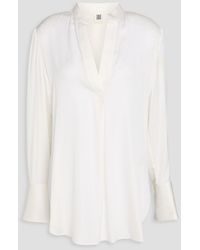 By Malene Birger - Silk-Blend Satin Top - Lyst
