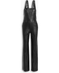 A.L.C. - Braelyn Faux Leather Overalls - Lyst