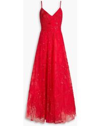 Zuhair Murad - Embellished Silk-blend Tulle Gown - Lyst
