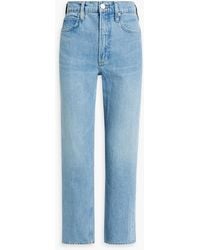 FRAME - Hoch sitzende jeans mit geradem bein - Lyst