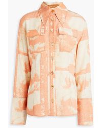 Rejina Pyo - Camille Printed Tm-twill Shirt - Lyst
