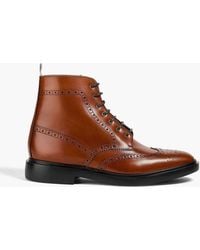 Thom Browne - Leather Brogue Boots - Lyst
