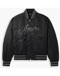 Amiri - Logo-Appliquéd Padded Shell Bomber Jacket - Lyst