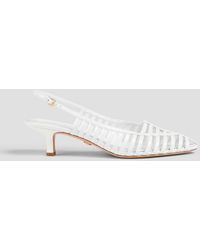 Veronica Beard - Britte Cutout Leather Slingback Pumps - Lyst