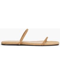 TOTEME - The Minimalist Suede Sandals - Lyst