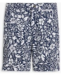 Onia - Calder mittellange badeshorts mit floralem print - Lyst