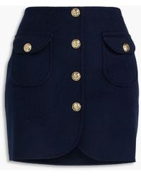 Sandro - Wool-Felt Mini Skirt - Lyst