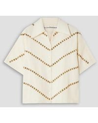 Alix Of Bohemia - Stevie Studded Wool-twill Shirt - Lyst