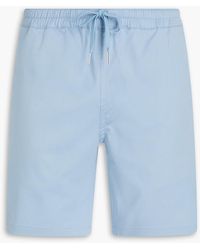 Sandro - Gamma shorts aus twill aus einer baumwollmischung mit tunnelzug - Lyst