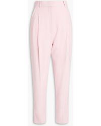 McQueen - Karottenhose aus crêpe de chine - Lyst