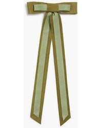 Jennifer Behr - Eden Two-Tone Grosgrain Bow Hair Clip - Lyst