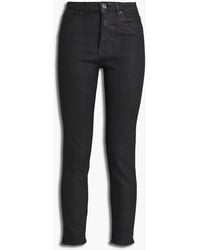 3x1 - Channel Seam Coated High-rise Skinny Jeans - Lyst