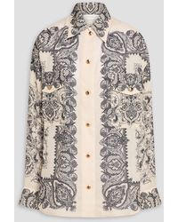 Zimmermann - Paisley-Print Ramie Shirt - Lyst