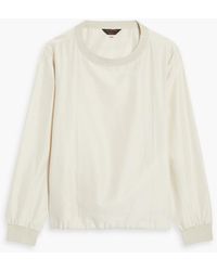 Zegna - Cotton And Silk-blend T-shirt - Lyst