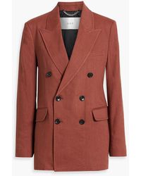 A.L.C. - Declan Double-breasted Linen-blend Twill Blazer - Lyst