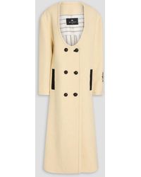 Etro - Double-Breasted Wool-Blend Twill Coat - Lyst