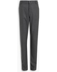ZEGNA - Wool-Blend Flannel Pants - Lyst