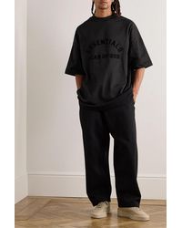 Fear Of God Oversized Logo-Appliquéd Cotton-Jersey Mock-Neck T