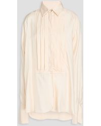 Jil Sander - Oversized-hemd aus twill mit biesen - Lyst
